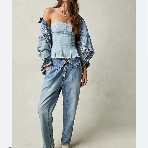 Free People Denim - Free People Noah Foldover Jeans